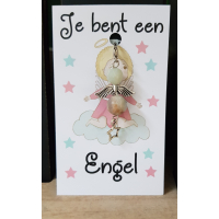 Geluksengeltje met kaartje