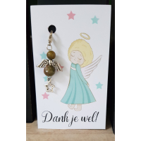 Geluksengeltje met kaartje