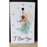 Geluksengeltje met kaartje