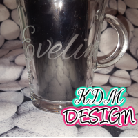 Theeglas 320ml met ets-opdruk