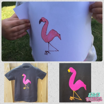 T-shirt van eigen tekening T-shirt van eigen tekening
