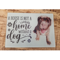 Glazen snijplank met foto