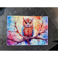 Glazen snijplank met foto