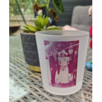 waxinelichtje met foto of eigen opdruk