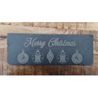 Serveerplank leisteen kerst rechthoek