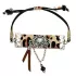 Armband van leer met luipaardprintje