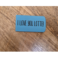 magnetische boekenlegger met naam