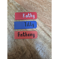 magnetische boekenlegger met naam