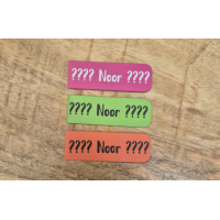 magnetische boekenlegger met naam