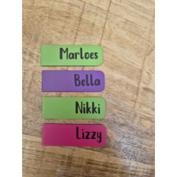 magnetische boekenlegger met naam