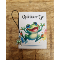 gelukskikkertje met kaartje