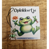 gelukskikkertje met kaartje