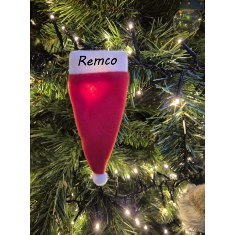 kerstmutsje voor bestek of fles