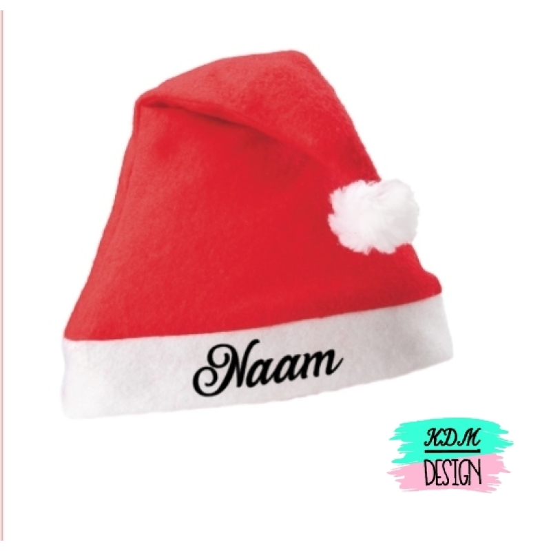 Kinder kerstmuts met naam