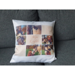 Kussen met eigen foto of tekst