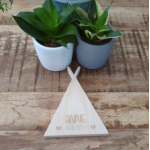 Houten tipi met naam