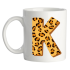 Mok met dierenprint letter