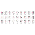 Letter mok met roze roos