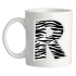 Mok met dierenprint letter