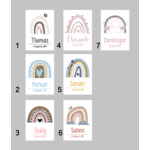 Geboorteposter Regenboog 