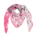 Roze sjaal met diverse prints