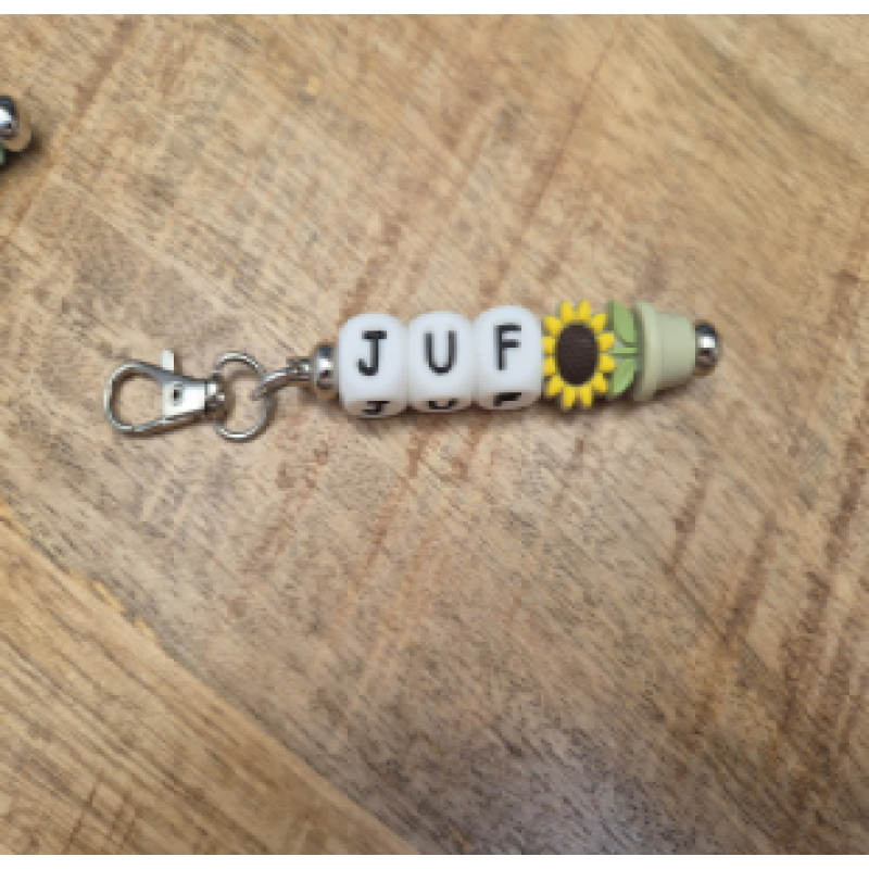 Sleutelhanger Juf