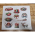 A4 stickervel Yule Kerst