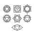 Stickerset Chakra symbolen