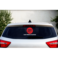 Logo sticker achterruit