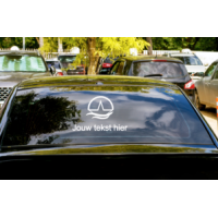 Logo sticker achterruit