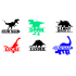 Naamsticker Dino