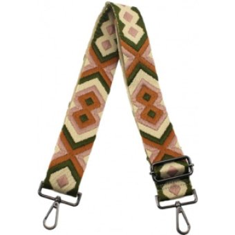 Tassenband  Inca roze groen