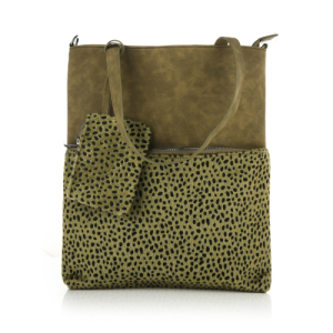 Shopper tas Cheetah groen