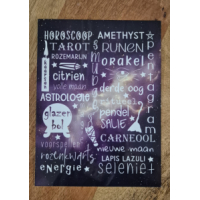 Aluminium plaat met grappige opdruk 15 x 20 cm