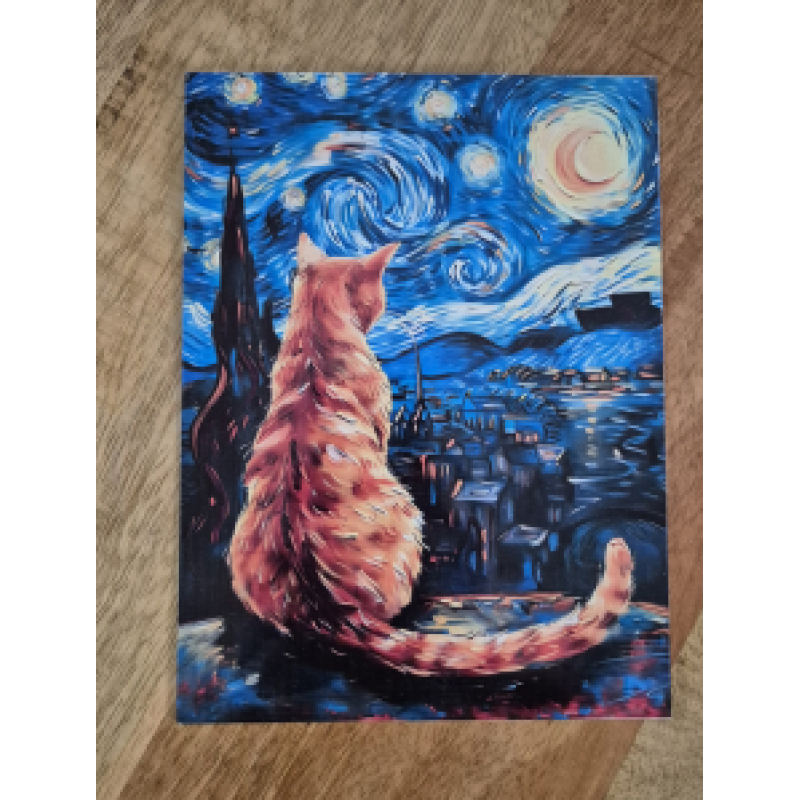 Aluminium plaat met grappige opdruk 15 x 20 cm