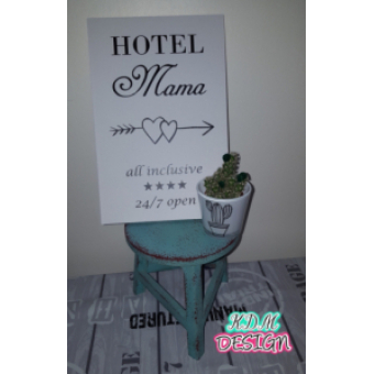 Tekstbord "Hotel Mama"