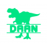 Naamsticker Dino